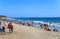 People enjoy on the beach in Venezuela