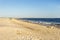 People enjoy the beautiful beach in late afternoon at Dauphin I