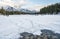 People Enjoy Frozen Johnson Lake