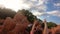 People enjoying amazing Big Thunder Mountain Railroad on cloudy sky background in Magic Kingdom at Walt Disney World  5