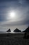 People enjoying beach, 7/4/2015, Hacita head, Oregon, USA