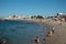 People enjoying the beach at Armona, Algarve, Portugal