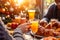 People enjoying brunch or breakfast on New Year\\\'s Day