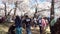 People Enjoying the Cherry Blossoms on Saturday