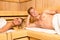 People enjoying a day in wellness sauna