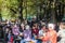 People enjoying drinks and food at Victuals Market in Munich Ger