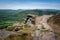 People enjoying hiking on Bamford Edge