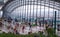 People enjoying London view from the Sky Garden of Walkie-Talkie building. London