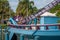 People enjoying Mako Rollercoaster at Seaworld 2