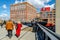 People enjoying the sun at the High Line Rooftop Park, NYC during winter