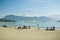 People enjoying sunny weather in Lido in Luzern