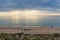 People enjoying the sunset on Sellicks beach in South Australia