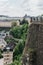 People enjoying the view from Bock Casemates in Luxembourg City