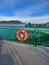 People enjoying the view of the San Juan Islands from the Anacortes Ferry in Washington