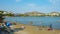 People enjoying in Vouliagmeni beach, Greece