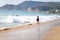 People enjoys a sunny day on Antalya beach