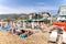 People enjoys a sunny day on Antalya beach