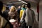 People entering the subway on a day crowded with the subway maintenance works