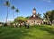 People exiting from the church