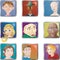 People Faces Icons Avatars