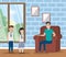 people family flat design image