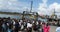 People Ferries Crossing The New Harbor Of Mombasa, Kenya Africa