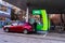 People filling their car tanks at MOL petrol gasoline station in Bucharest, Romania, 2020