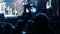 People Filming Rock Concert on Smartphones, Silhouettes Crowd of Fans Dancing