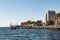 People Fish on Pier at the Embarcadero in San Diego