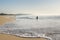 People fishing in the Indian Ocean, Isimangaliso wetland, South Africa.