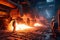 People foundry industrial steel metal factory