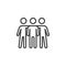 People friendship line icon