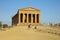 People in front of the Temple of Concord. Agrigento. Sicily