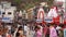 People on the Ganga river embankment, Har Ki Pauri. Har Ki Pauri is a famous ghat on the banks of the Ganges in Haridwar.