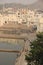 People gather to bathe at the Ghats