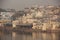 People gather to bathe at the Ghats