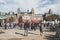 People gathering in front of Rijksmuseum facade