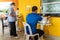 People get their blood pressure check before getting the COVID-19 vaccine in Chiang Mai, Thailand