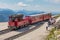 People getting in Cog Railway to Schafberg near Austrian SanktWolfgang