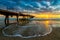 People on Glenelg Beach jetty