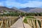 People going to the beach through the wooden footbridge. Morro Jable, Fuerteventura, Spain