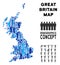 People Great Britain Map
