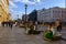 People in Griboyedov channel embankment one summer afternoon, in the background is Nevsky Avenue