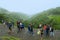 People having fun at Tamhini Ghat, Pune