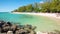 People having a rest on the Fort Zachary Taylor park beach