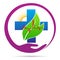 People healthcare plus heart care wellness logo