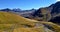 People hiking on the alps