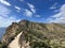 People hiking around the viewpoint of Faro del Albir