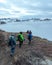 People hiking in Greenland
