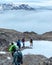 People hiking in Greenland